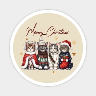 Meowy Cristmas Magnet